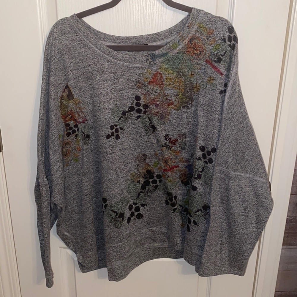 Drop Shoulder Loose Fitting Sweater
